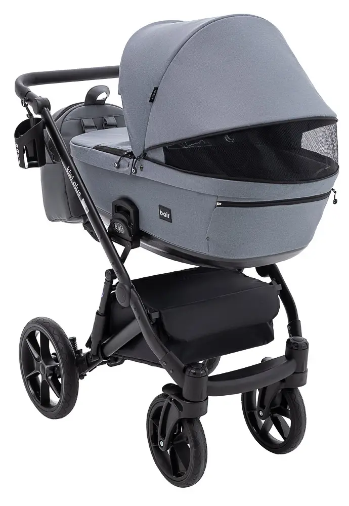 Коляска 2 в 1 Bair Kiwi Plus ECO Soft BKP-218 серый